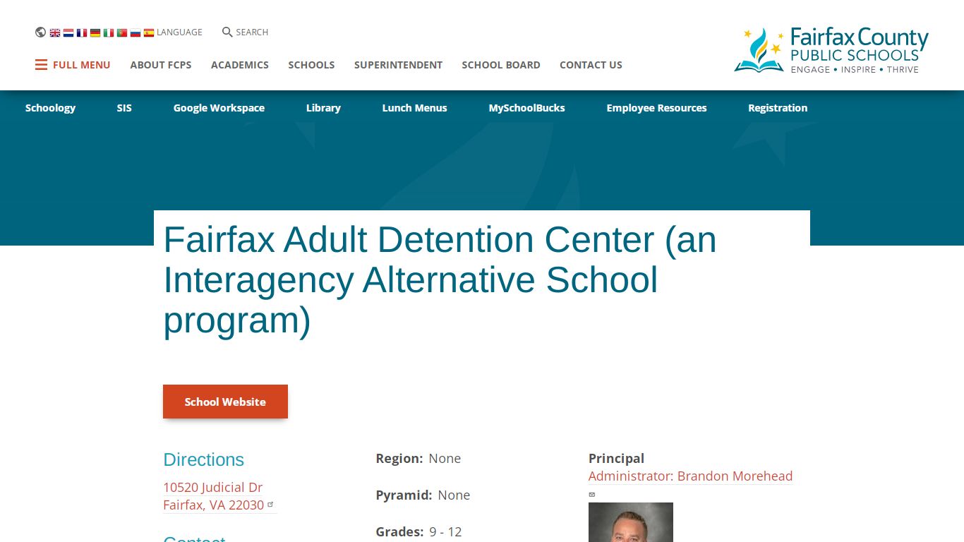 Fairfax Adult Detention Center (an Interagency Alternative School ...