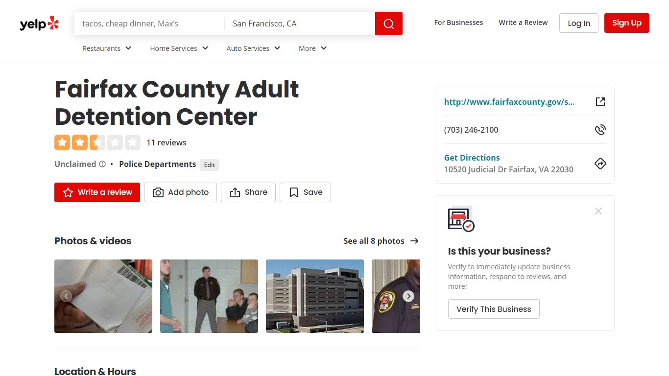 Fairfax County Adult Detention Center - Yelp